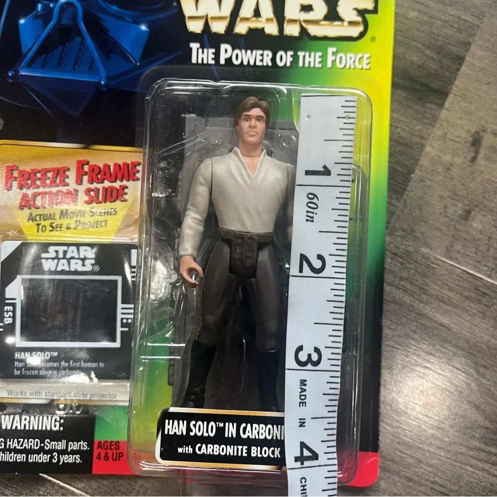1997 Star Wars Han Solo In Carbonite Power Of The Force Action Figure W/ Slide